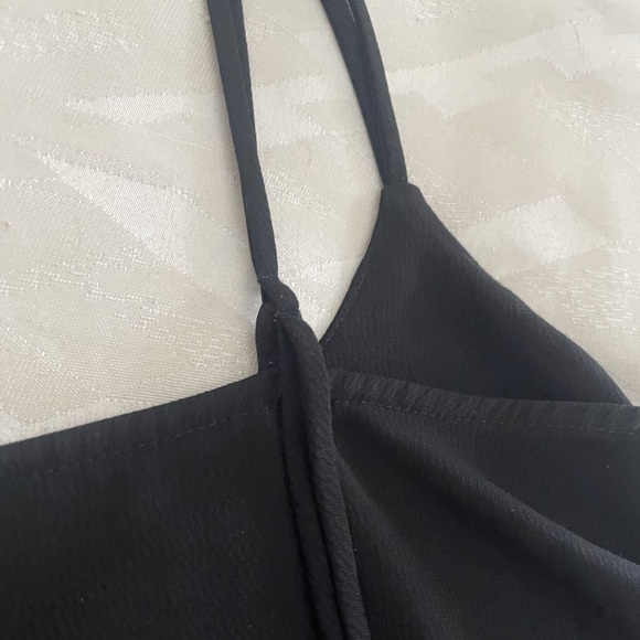 Topshop Black Crop Tank Top - Picture 6 of 8